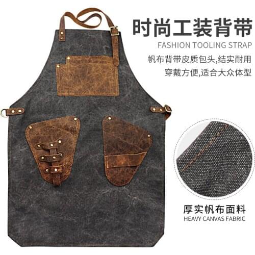 Moq 1 piece Barber Apron New design Stylish Waist Pocket customized function Hair Cutting Apron, hot sellings