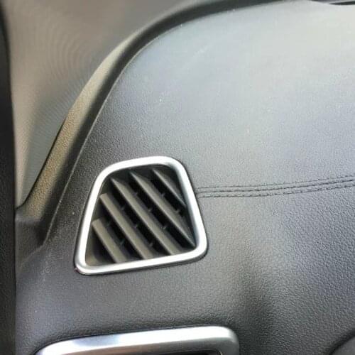 Chromium Styling For KIA Sportage KX5 2016 2017 Interior Upper Air Condition Vent Outlet Cover Trim Car Styling Accessories