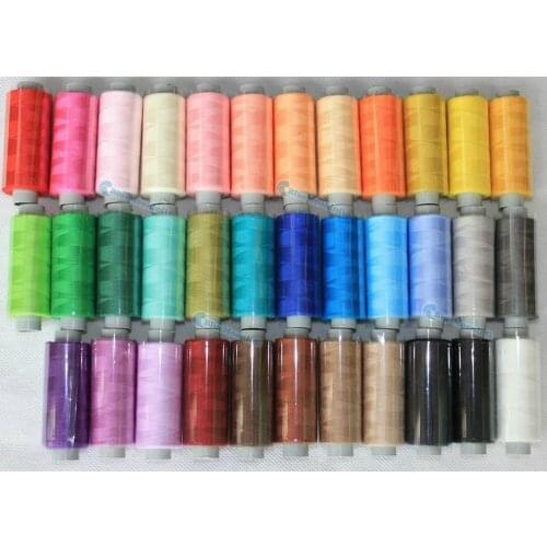 400 Yard / Reel Polyester Spools Sewing Thread Strong And Durable For manual Machines