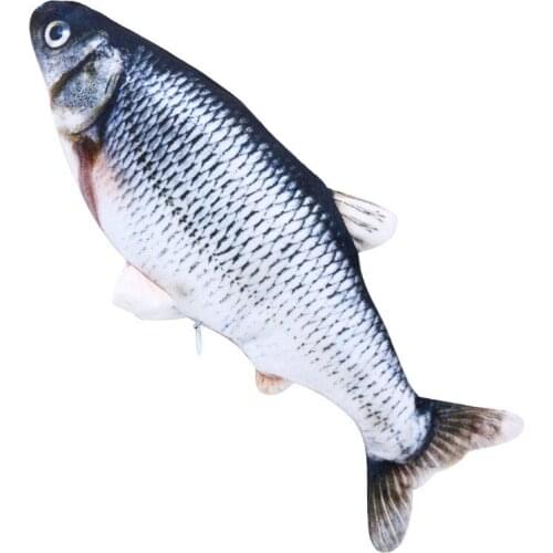 Hot Selling Electric Simulation Fish Jumping Childrens Toy Fish Funny Cat Swinging Fish