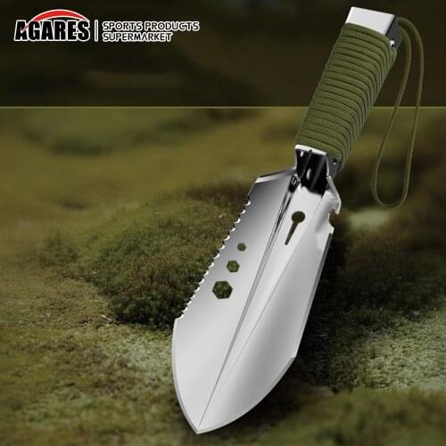 Shovel Multi-Purpose Garden Tools Stainless Steel Garden Shovel With Sawtooth Hex Wrench Ruler Digging Trowel Knife Bottle opene