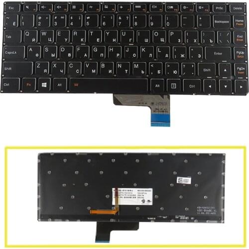 SSEA New Laptop Russian Keyboard For Lenovo yoga2-13 Yoga 2 13 yogaII- U31-70 20344 RU black Keyboard NO frame