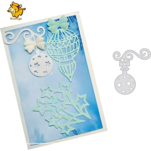 Christmas Ball Lantern Metal Cutting Dies Craft Dies Stencil For DIY Scrapbooking Paper Card Album Decor Embossing Die Cuts New