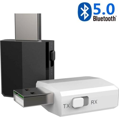 5.0 Bluetooth Receiver Transmitter USB Mini Stereo Audio 3.5mm Jack AUX RCA Adapter For TV PC Car Kit Wireless Adapter new