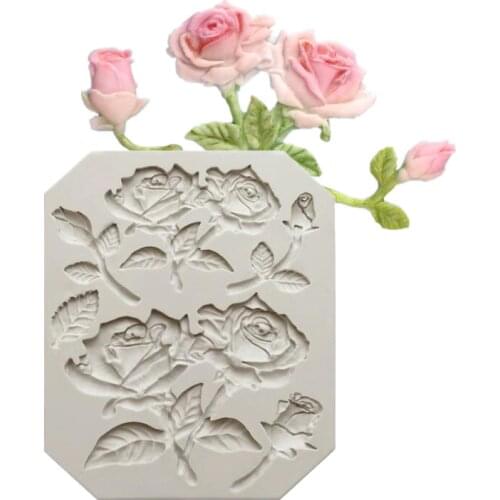 Rose flower shaped silicone cake mold soft candy cake mold chocolate soft candy tool baking appliances J160