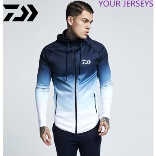 Daiwa Fishing Hoodie Hoodies Sweatshirt Men 2022 New Spring Autumn Hooded Faces No Face Streetwear Homme Clothes DAIWA Pesca