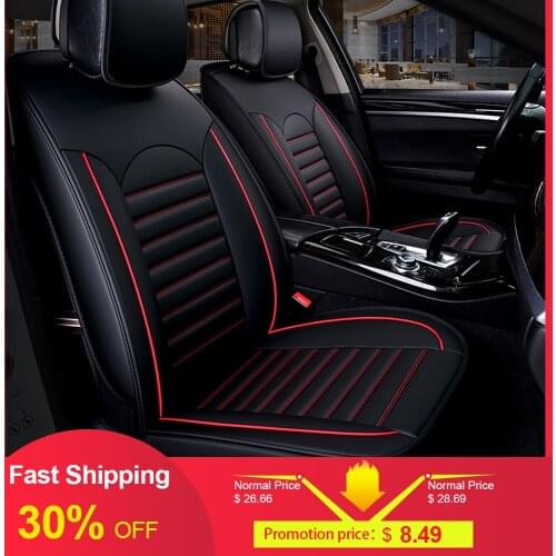 Universal PU Leather Car Seat Cover Pad Cushion for kia rio 3 chrysler 300c alfa romeo 159 geely atlas volvo v50 ford mondeo mk4