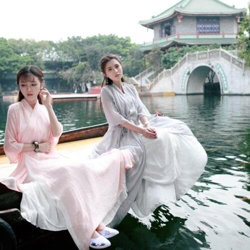 Hanfu 2019 summer hanfu womens national clothes chinese ancient female costume lady chinese stage dress