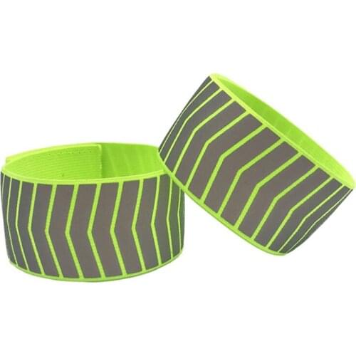 1PC Bicycle Bind Pants Hand Leg Strap Reflective Tape Running Cycling Reflective Strips Outdoor Warning Wristband Safety Armband