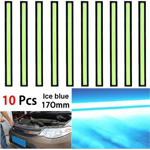 10PCS/Set Car LED Light Strip COB Daytime Running Light DC10V-12V Waterproof Fog Light 170 mm Car Driving Daytime Running Lights