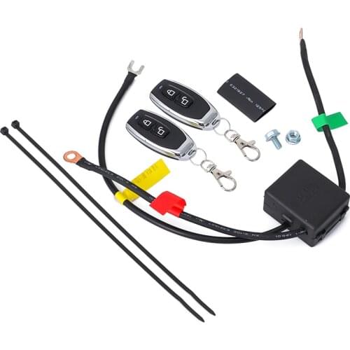 12V Motorcycle Battery Disconnect CutOff Isolator Master Kill Switches Remote Control Wireless Universal
