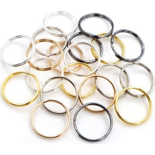 20mm 50pcs/Lot Open Jump Rings Double Loops Gold Color Silver Color Split Rings Connectors For Jewelry Making Supplies DiY