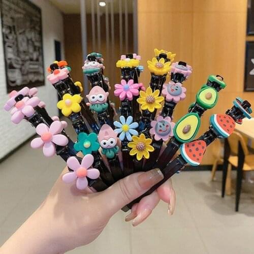 2021 Cute Cartoon Childrens Hair Band Fashion Hair Accessories Princess Little Girl Hairpin Hair Clip Braid Hair Ornaments Gift