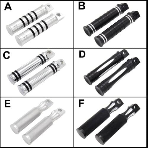 2x Male Mount Motorcycle CNC Aluminum Foot Pegs Footrest For Harley Sportster Iron Touring Custom Dyna Fat Bob Softail Fat Boy