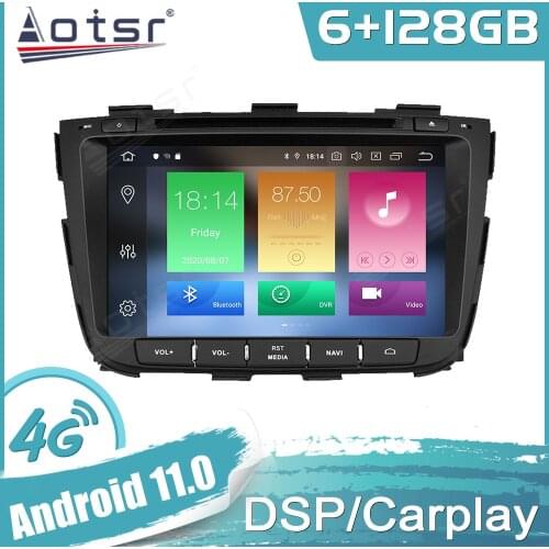 6+128G Android 11 For KIA Sorento 2013-2014 Car GPS Navigation Auto Stereo Multimedia Radio Video Player Carplay Tape Headunit