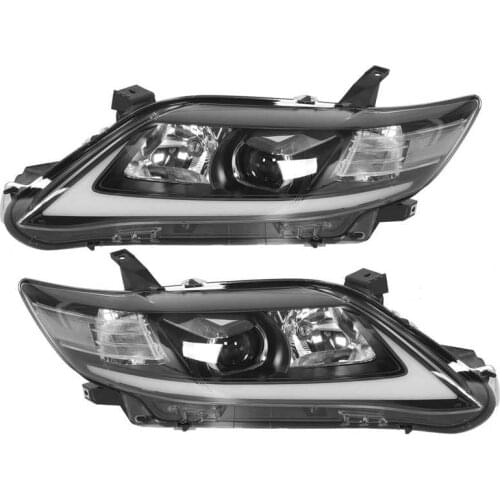 Car Styling VLAND LED Projector Dynamic Headlights DRL Clear Lens Fit for Toyota Camry XV40 2010‑2011 LHD bulbs for cars