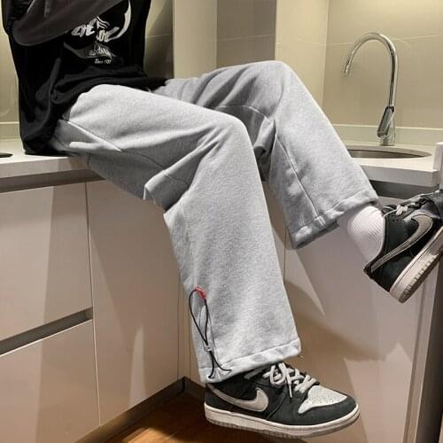 LOMEMOL Mens and Womens Unisex Plus Size Casual Sweatpants Trendy Loose Straight Sweatpants Casual Pants