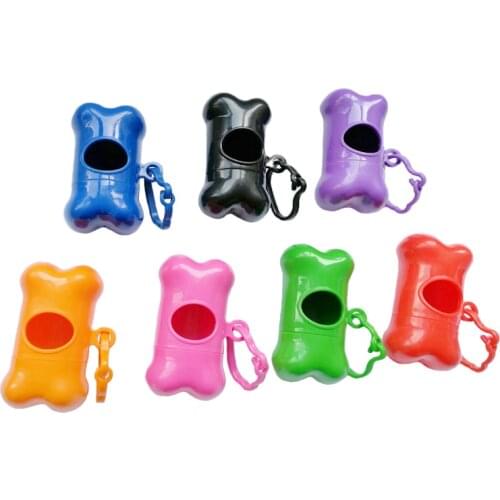 Bone Shape Pet Dog Poop Bag Dispenser Garbage Bags Carrier Holder Dispenser Pet Waste Poop Bag Holder Dog Waste Bag Dispenser