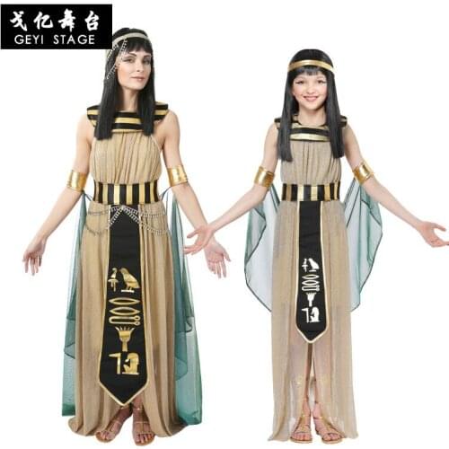 Halloween Costumes Ancient Egyptian Pharaoh King Empress Queen Cleopatra Costume Cosplay Clothing Men Women