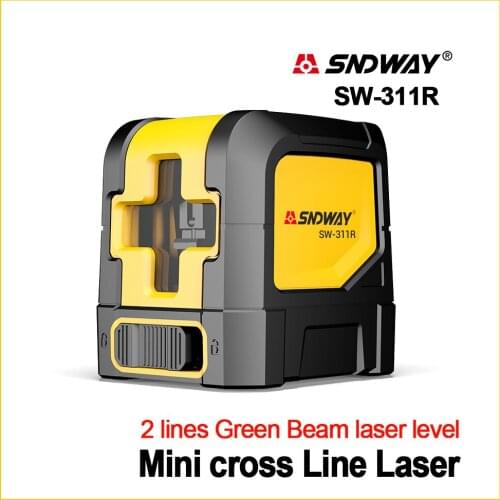 SNDWAY New Laser Levels Laser Green Level Self Vertical Horizontal Cross Red Line 2 lines Laser Leveler