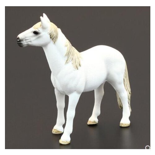 Lucky horse model ornament white horse Zodiac will be a success at home handicraft simulation animal Decoration