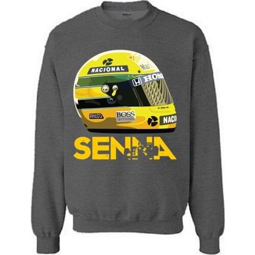 Mens Sweatshirts Car Racing World Champion Legend jersey Ayrton Senna Helmet youth sportwear Casual brand men women pullover