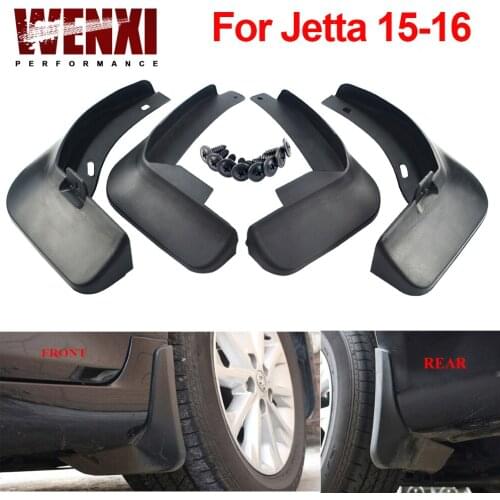 Set Molded Mud Flaps For Volkswagen VW Jetta Sedan 2015 2016 2017 Mudflaps Splash Guards Front Rear Mud Flap Mudguards Fender