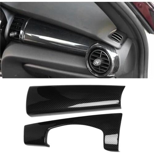 Carbon Fiber Car Dashboard Trim Console Panel Cover for MINI Cooper F55 F56 One 3 Doors 2014-2021