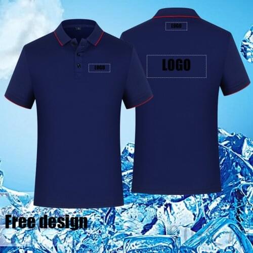 Customized Print POLO Womens Girls DIY Photo Logo Brand Top shirt Mens Boys clothes Summer Cool Short Sleeve Shirt