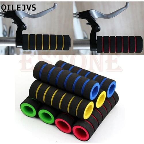 QILEJVS 2Pcs/1 pair Bike Racing Bicycle Motorcycle Handle Bar Foam Sponge Grip Cover Nonslip