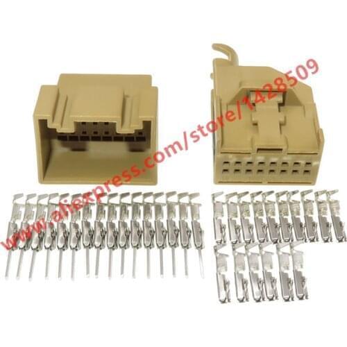 20 Sets 16 Pin Auto Reversing Radar Wire Plug Parking Module Connector For Audi VW 8E0 972 416 A 8E0972416A