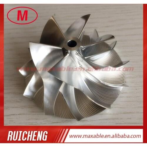 RHF5 45.00/64.89mm 6+6 blades high performance turbo turbocharger aluminum 2618/Billet/milling compressor wheel