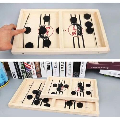 Chess Set Wooden Play Chess Catapult Chess Bumper Chess Bouncing Like Renju Board Game Battle Wooden Table Hockey Kids Toys