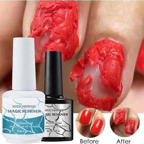 Hot sale Gel Polish Remover Magic Remover Nagels Semi-permanente UV Vernis Gel Remover Gel Wraps 15 ml / 8 ml Fast delivery