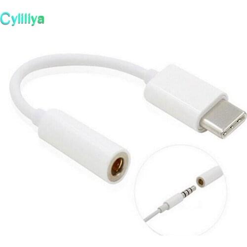 Type-C To Audio Port Adapter Cable 3.5mm Earphones Headphones to Type C Connector For MX6 PRO 5 Pro 6 Leeco Le PRO