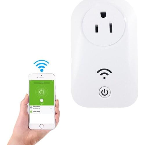 US Mini Smart Plug Outlet Socket Work with Alexa Google Home IFTTT,no Hub Required, Wifi enabled Remote Control Socket