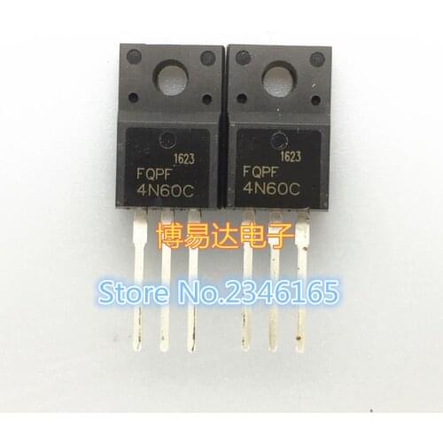 10PCS FQPF4N60C TO-220 4N60C 4N60 TO220 FQPF4N60 new MOS FET transistor