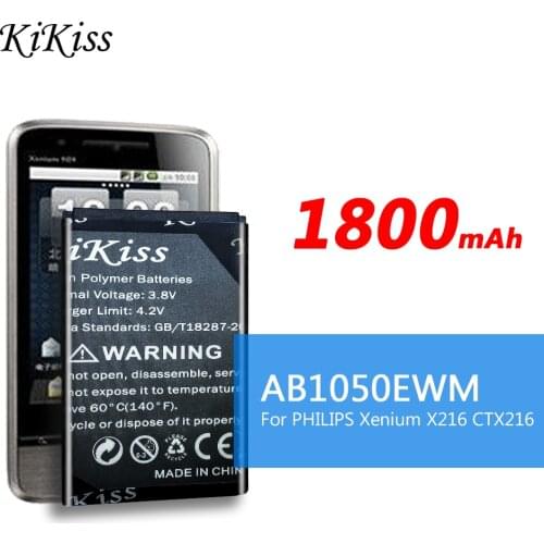 1800mAh New Big Power Battery For Philips Xenium X216 CTX216 High Capacity Smart Mobile Phone Battery