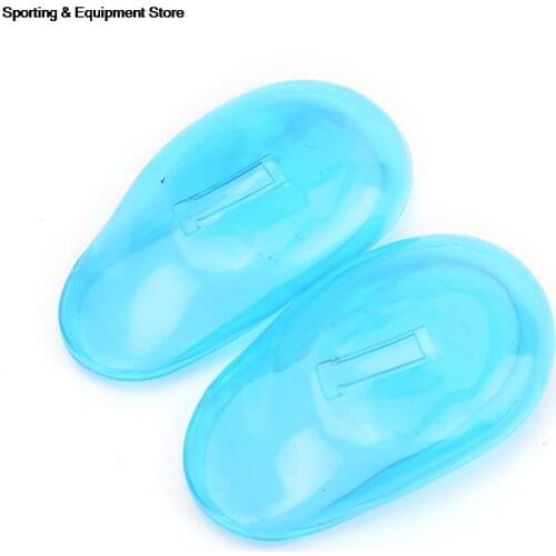 2Pcs Practical Clear Silicone Ear Cover For Ear Care Travel Hair Color Showers Water Shampoo Ear Protector Cover Nose/Ear Clips