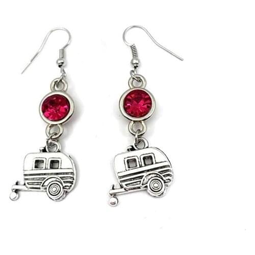 2020 New Fashion Charm Rickshaw Alloy Jewelry Birth Stone Earrings Fashion Womens Earring Gifts