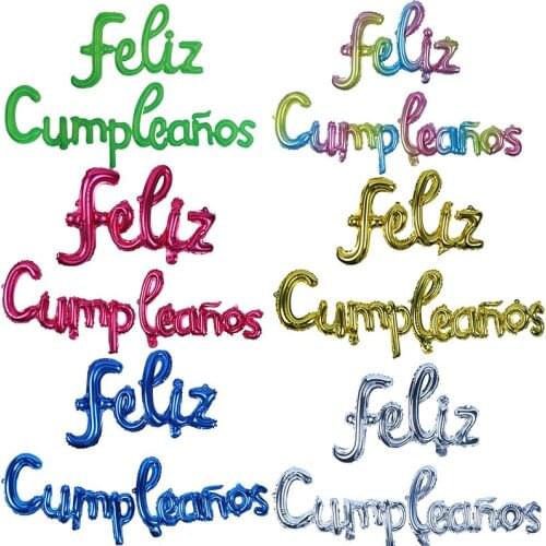 3pcs/set Happy Birthday Letter Foil Balloons banner baby shower Party Birthday Cake Decortion Globos Kids Gift Inflatable Ball