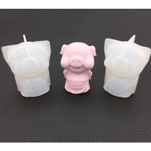 3D Silicone Pig Cake Chocolate Dessert Shaping Mold Cake Pastry Decorating Molds Clay Cake