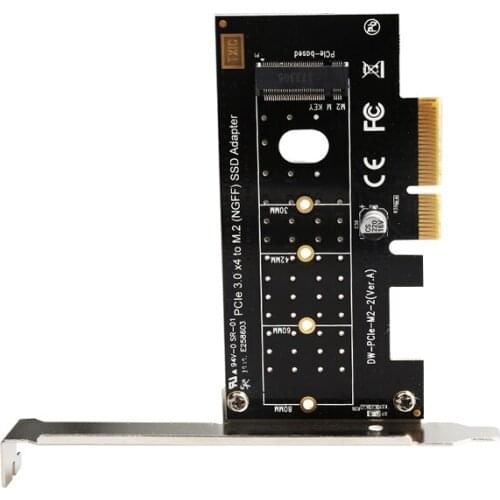 DIEWU PCIE 4X to M.2 Adapter NGFF SATA SSD SATA III Card Riser adapter