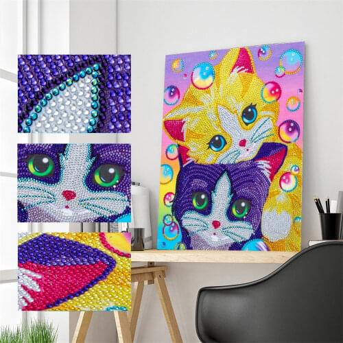 Dispaint Special Shaped Drill Unicorn Owl DIY 5D Diamond Painting Embroidery Cartoon Painting By Numbers Kids