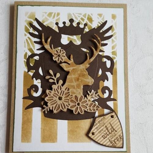 Flower Silhouette Stag Metal Cutting Dies for DIY Scrapbooking Decorative Crafts Embossing Album Paper Cards Making New 2019