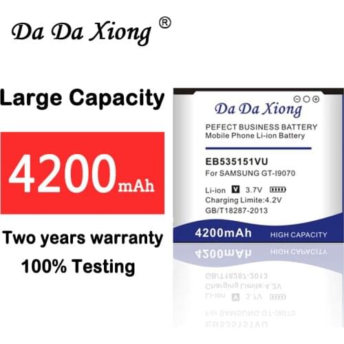 Da Da Xiong 4200mAh EB535151VU Li-ion Phone Battery for Samsung Galaxy S Advance GT-I9070 i9070 W789 B9120 i659 etc