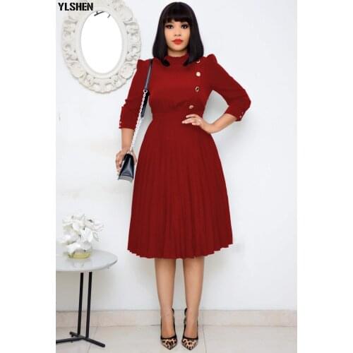 Dashiki African Style Dresses for Women Clothing Bazin Robe Africaine Femme Pleated Africa Dress Elegant Ankara African Clothes