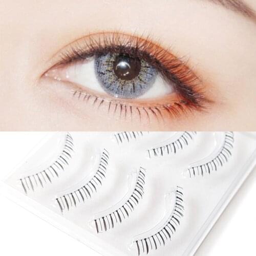 ICYCHEER 4 Pairs Lower Under Bottom False Eyelashes Japanese Natural Thin Makeup Beauty Tools Lash Extension Sharpened eyelashes