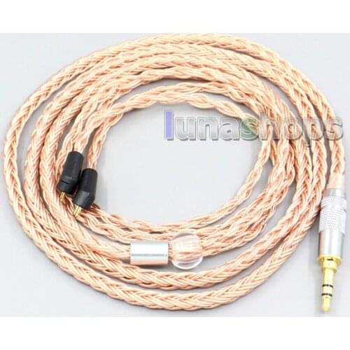 LN006762 2.5mm 4.4mm 3.5mm XLR 16 Core 99% 7N OCC Earphone Cable For Etymotic ER4B ER4PT ER4S ER6I ER4 2pin