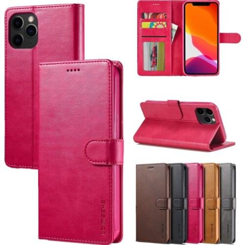 Luruxy Leather Case for iPhone 13 12 11 Pro Max Mini XR SE 2020 XS Max 7 8 Plus Classic Retro Flip Cover Wallet Bag Protect Case